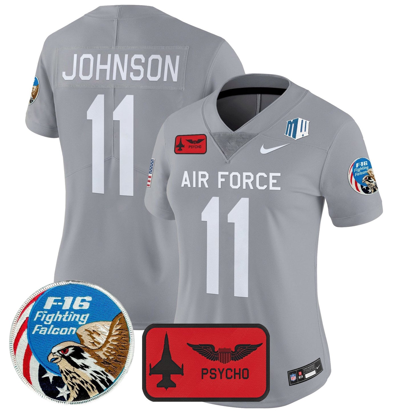 Women's Air Force Falcons 2025 'Air Power Legacy Series' Vapor Limited Jersey - All Stitched
