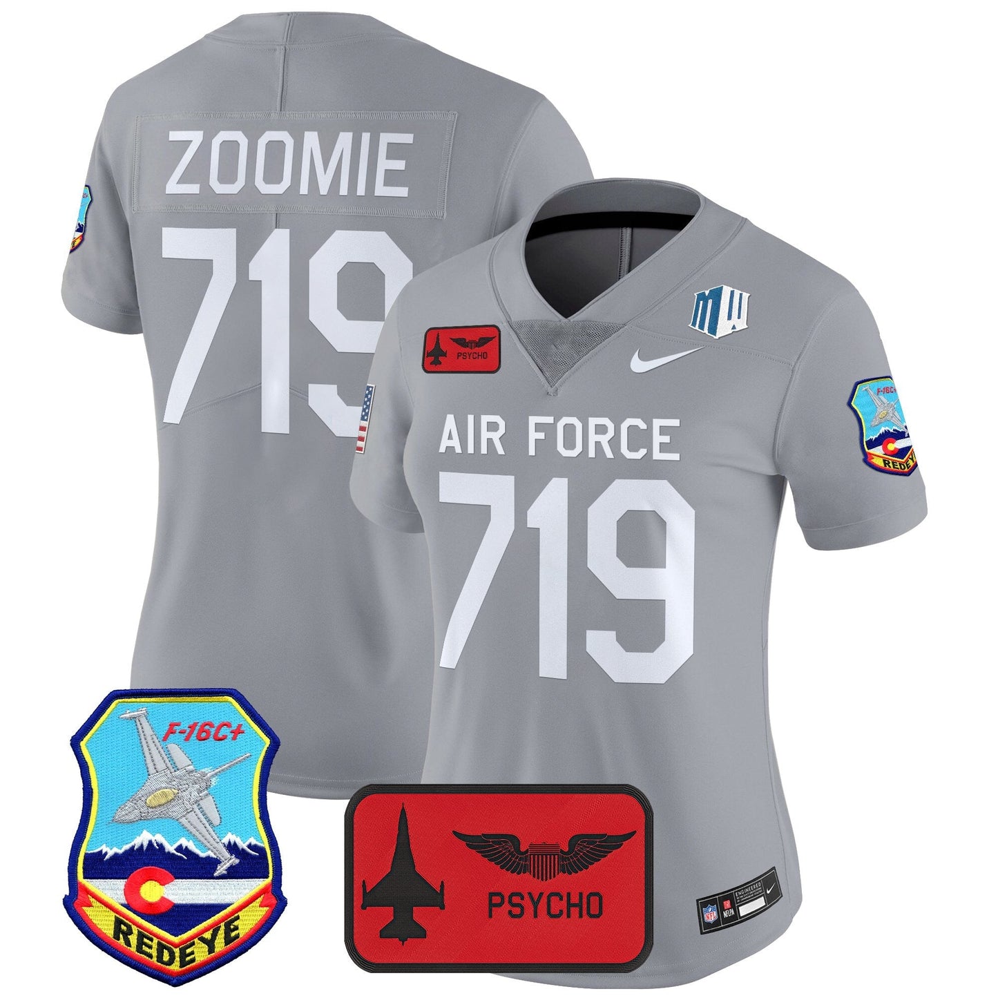 Women's Air Force Falcons 2025 'Air Power Legacy Series' Vapor Limited Jersey - All Stitched