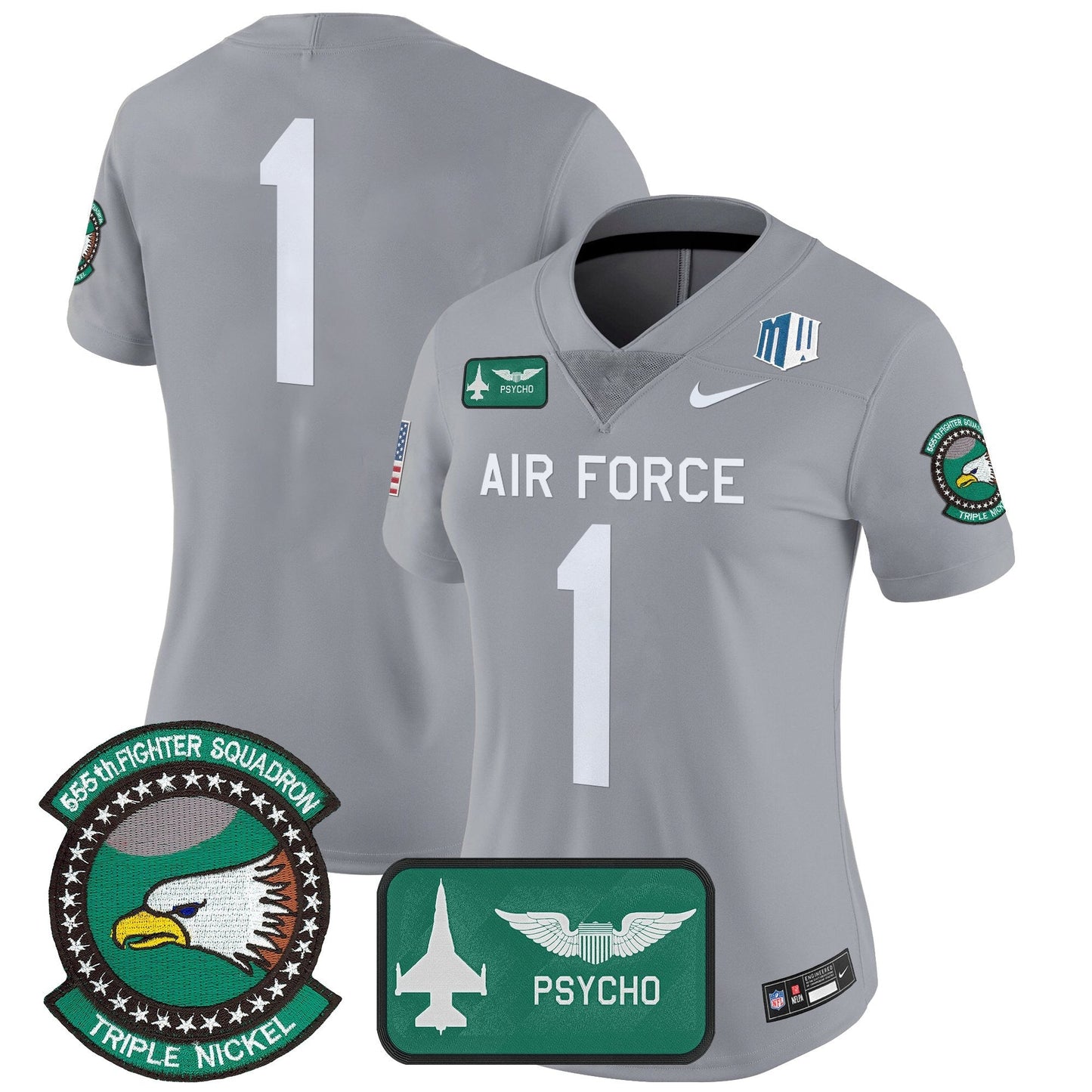 Women's Air Force Falcons 2025 'Air Power Legacy Series' Vapor Limited Jersey - All Stitched