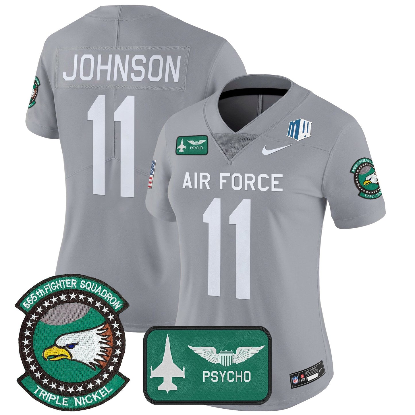 Women's Air Force Falcons 2025 'Air Power Legacy Series' Vapor Limited Jersey - All Stitched