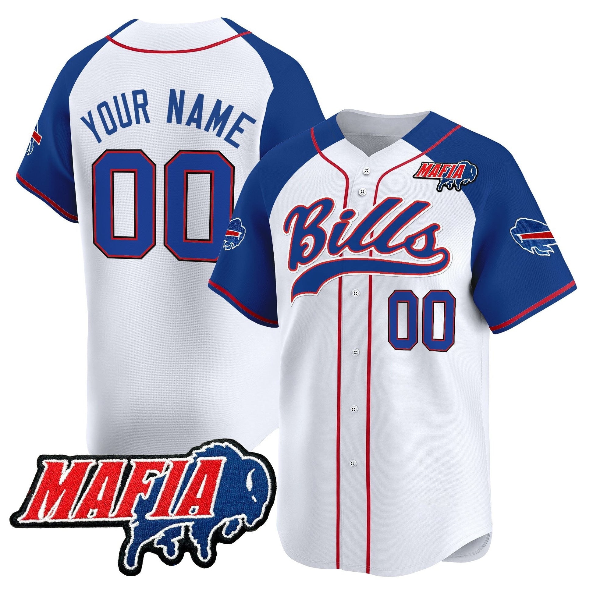 Buffalo Bills 2025 Vapor Baseball Custom Jersey - All Stitched