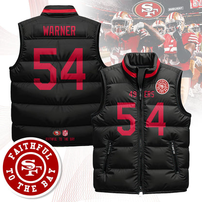 San Francisco 49ers Unisex Puffer Vest V1