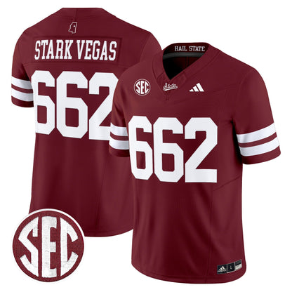 Men's Mississippi State Bulldogs 'Dark Mode' Vapor Limited Jersey - All Stitched