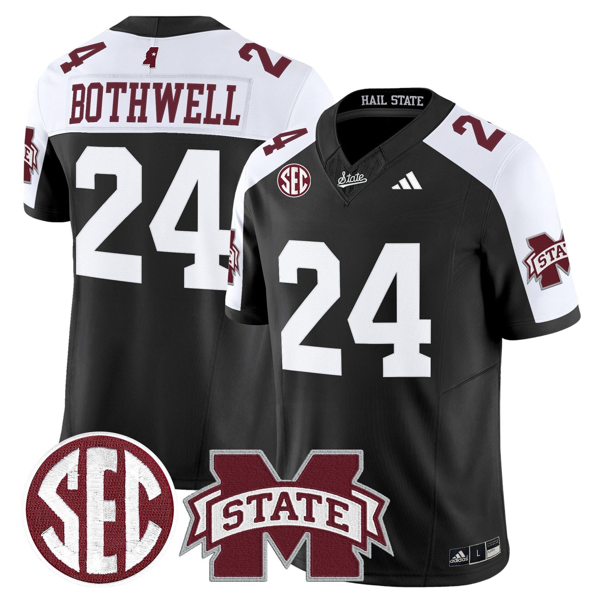 Men's Mississippi State Bulldogs 'Dark Mode' Vapor Limited Jersey - All Stitched