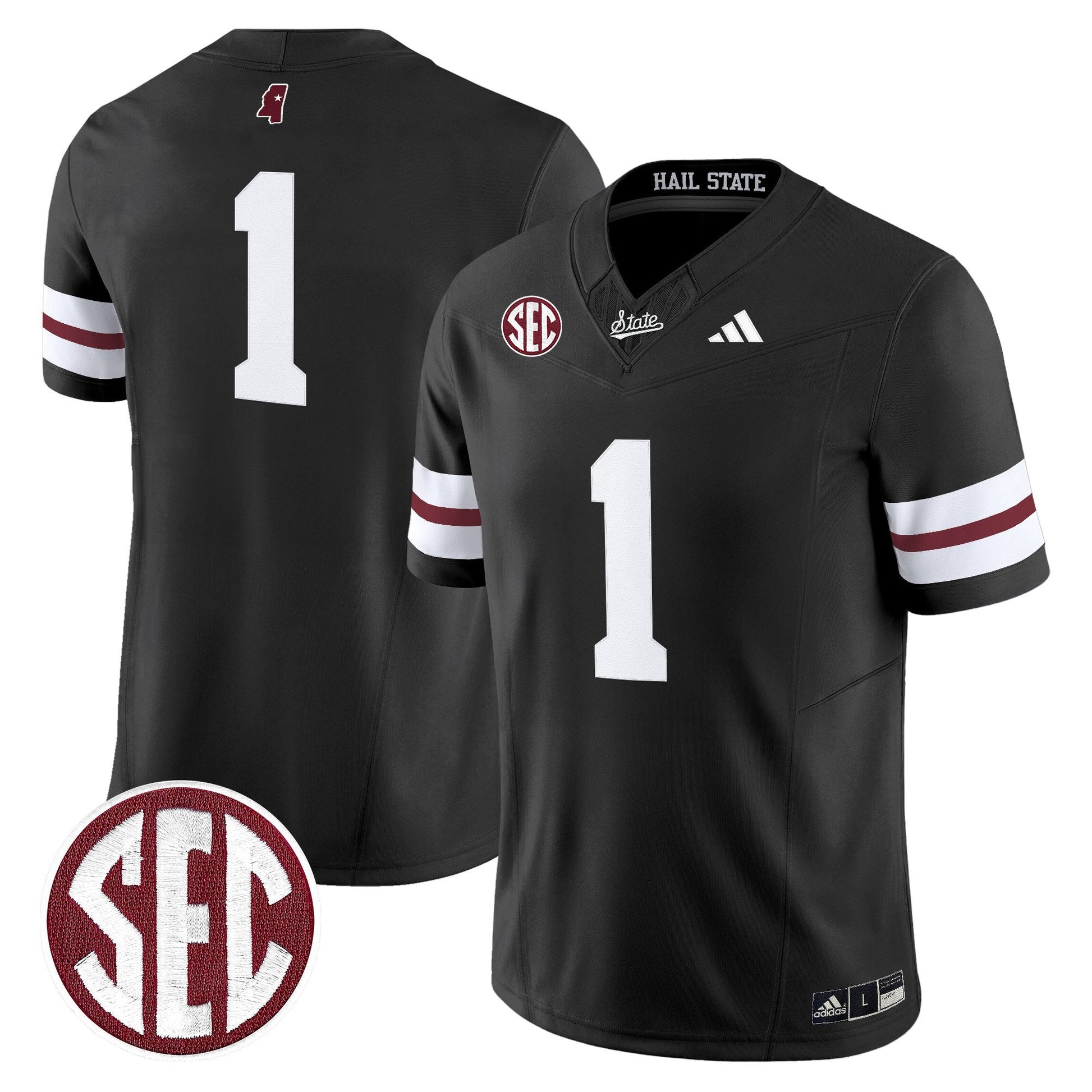 Men's Mississippi State Bulldogs 'Dark Mode' Vapor Limited Jersey - All Stitched