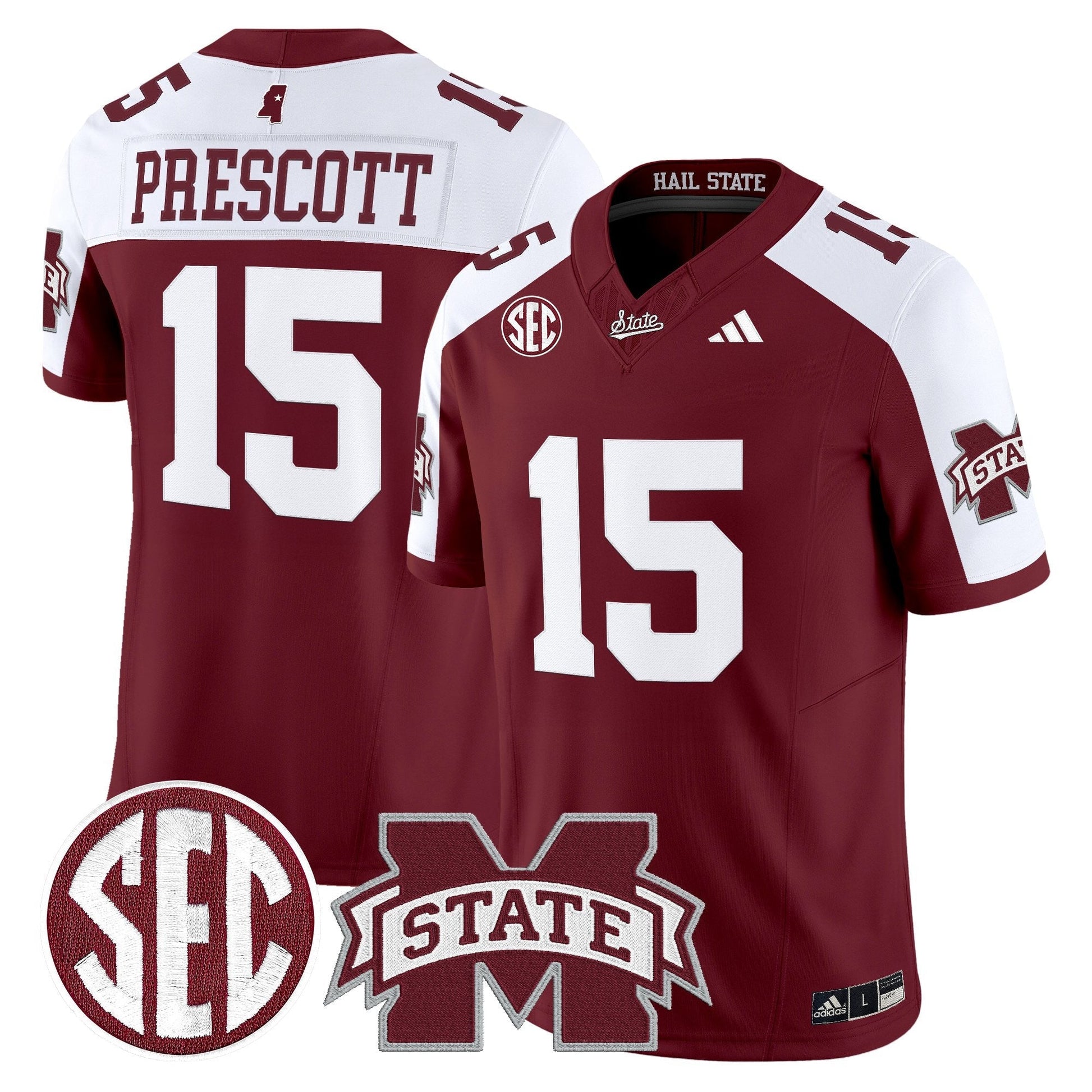Men's Mississippi State Bulldogs 'Dark Mode' Vapor Limited Jersey - All Stitched