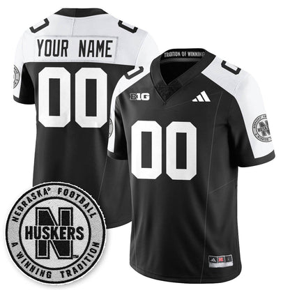 Men's Nebraska Football 2025 "Blackout" Jersey - All Stitched