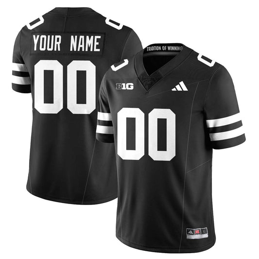 Custom Nebraska Football 2025 "Blackout" Jersey - Stitched