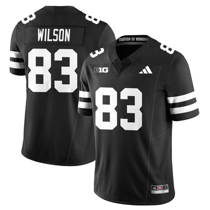 Men's Nebraska Football 2025 "Blackout" Jersey - All Stitched