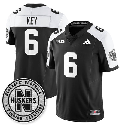 Men's Nebraska Football 2025 "Blackout" Jersey - All Stitched