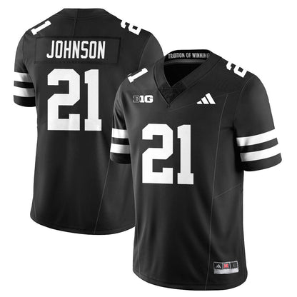 Men's Nebraska Football 2025 "Blackout" Jersey - All Stitched