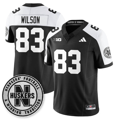 Men's Nebraska Football 2025 "Blackout" Jersey - All Stitched