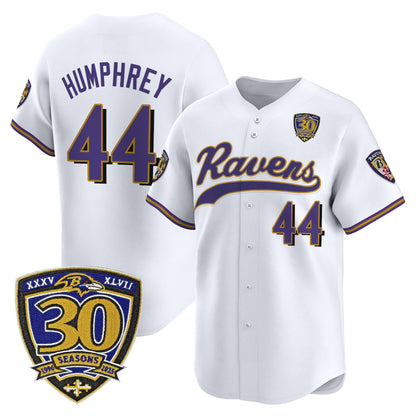 Men's Baltimore Ravens 2025 Vapor Baseball Jersey - 30th Anniversary Patch - All Stitched
