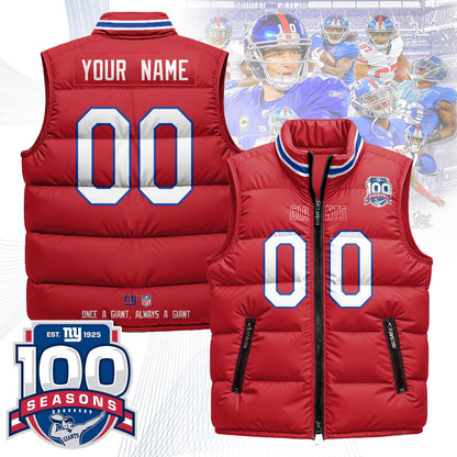 New York Giants Unisex Puffer Vest