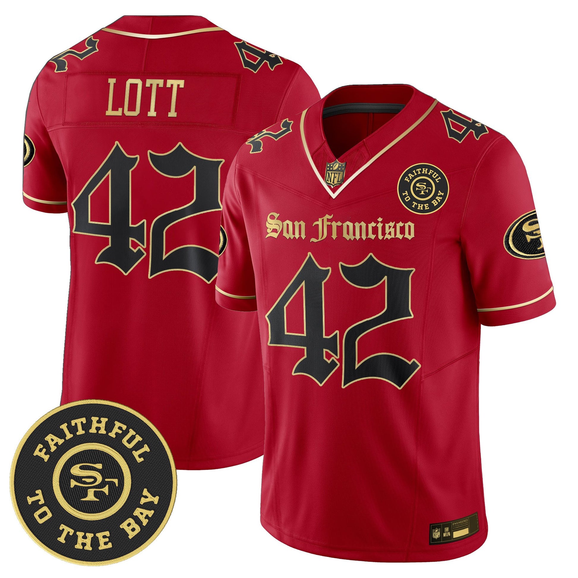 Men's San Francisco 49ers 'Gothic Edition' Vapor Limited Jersey - All Stitched