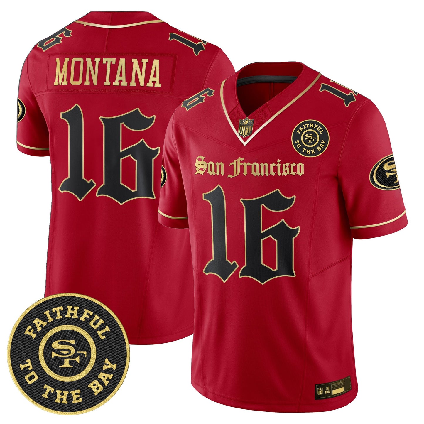 Men's San Francisco 49ers 'Gothic Edition' Vapor Limited Jersey - All Stitched