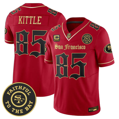 Men's San Francisco 49ers 'Gothic Edition' Vapor Limited Jersey - All Stitched