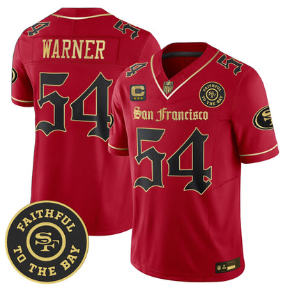 Men's San Francisco 49ers 'Gothic Edition' Vapor Limited Jersey - All Stitched