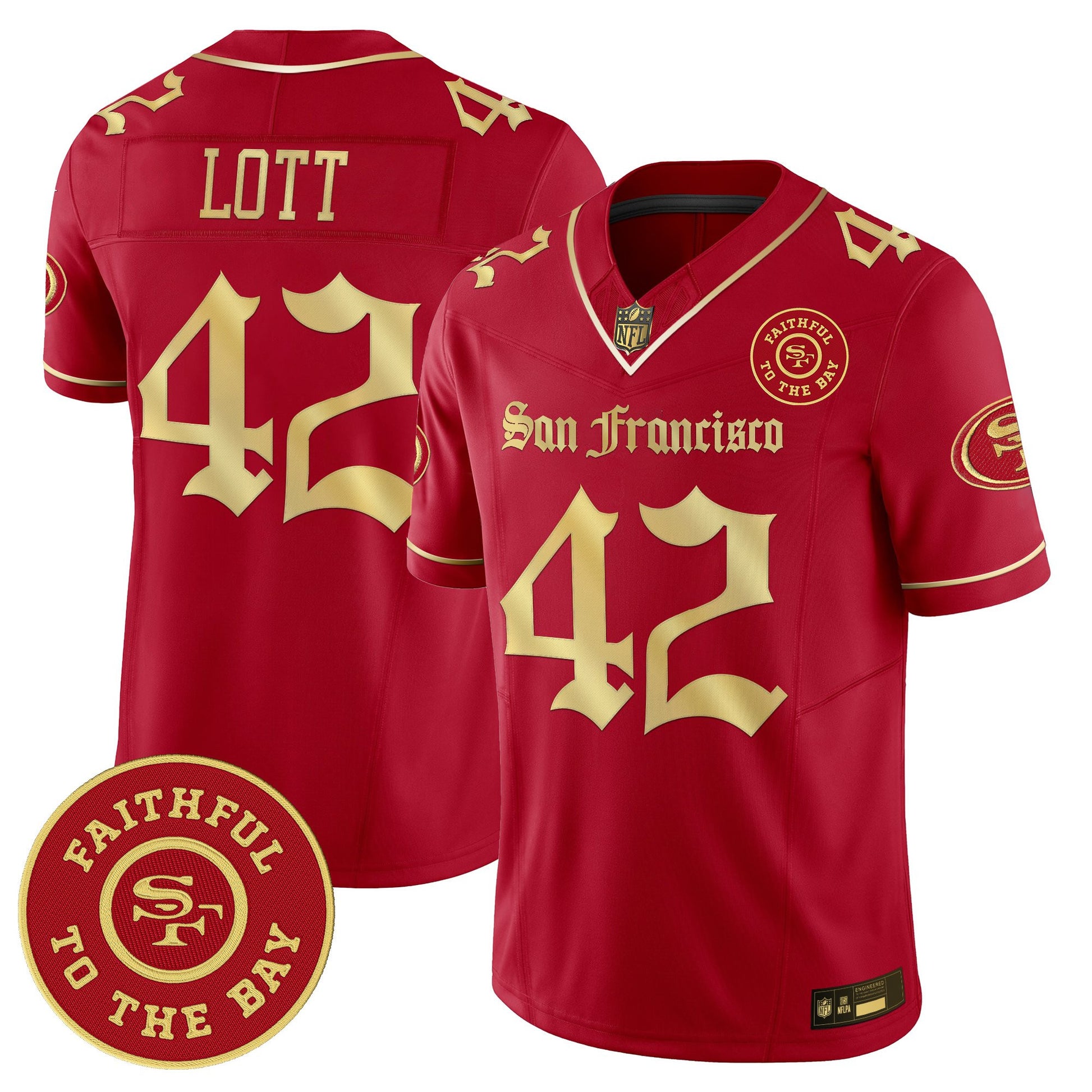 Men's San Francisco 49ers 'Gothic Edition' Vapor Limited Jersey - All Stitched