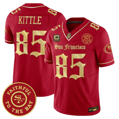 Men's San Francisco 49ers 'Gothic Edition' Vapor Limited Jersey - All Stitched