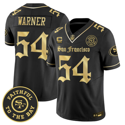 Men's San Francisco 49ers 'Gothic Edition' Vapor Limited Jersey - All Stitched