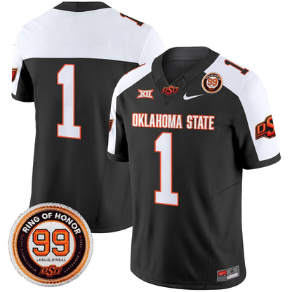 Men's Oklahoma State Cowboys 2025 Vapor Limited Jersey - Leslie O'neal Patch - All Stitched