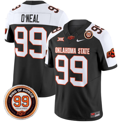 Men's Oklahoma State Cowboys 2025 Vapor Limited Jersey - Leslie O'neal Patch - All Stitched
