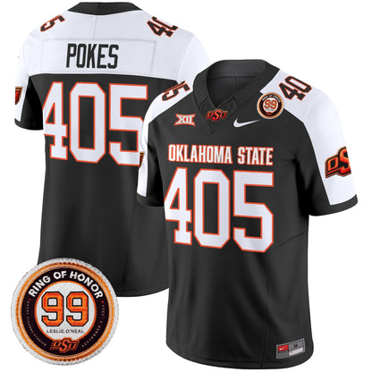 Men's Oklahoma State Cowboys 2025 Vapor Limited Jersey - Leslie O'neal Patch - All Stitched