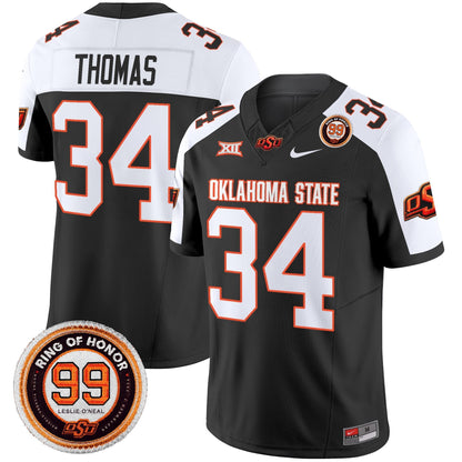 Men's Oklahoma State Cowboys 2025 Vapor Limited Jersey - Leslie O'neal Patch - All Stitched
