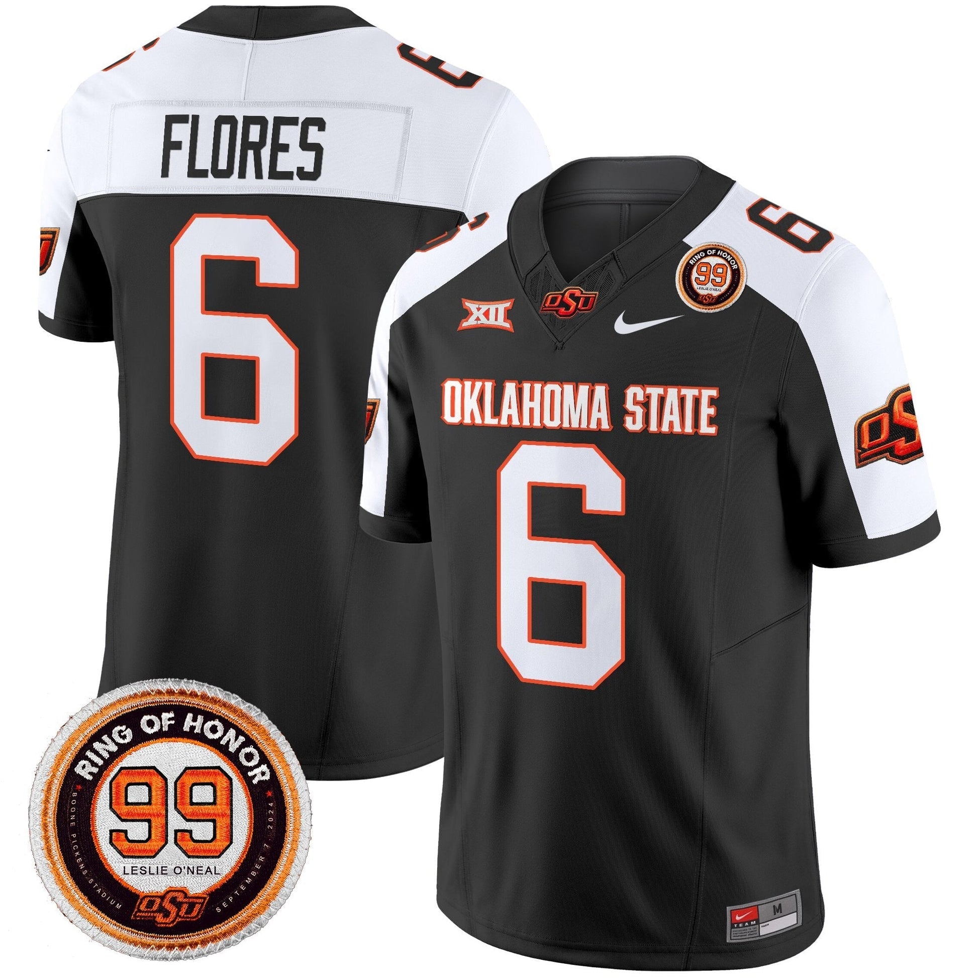 Men's Oklahoma State Cowboys 2025 Vapor Limited Jersey - Leslie O'neal Patch - All Stitched