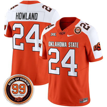 Men's Oklahoma State Cowboys 2025 Vapor Limited Jersey - Leslie O'neal Patch - All Stitched