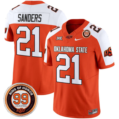Men's Oklahoma State Cowboys 2025 Vapor Limited Jersey - Leslie O'neal Patch - All Stitched