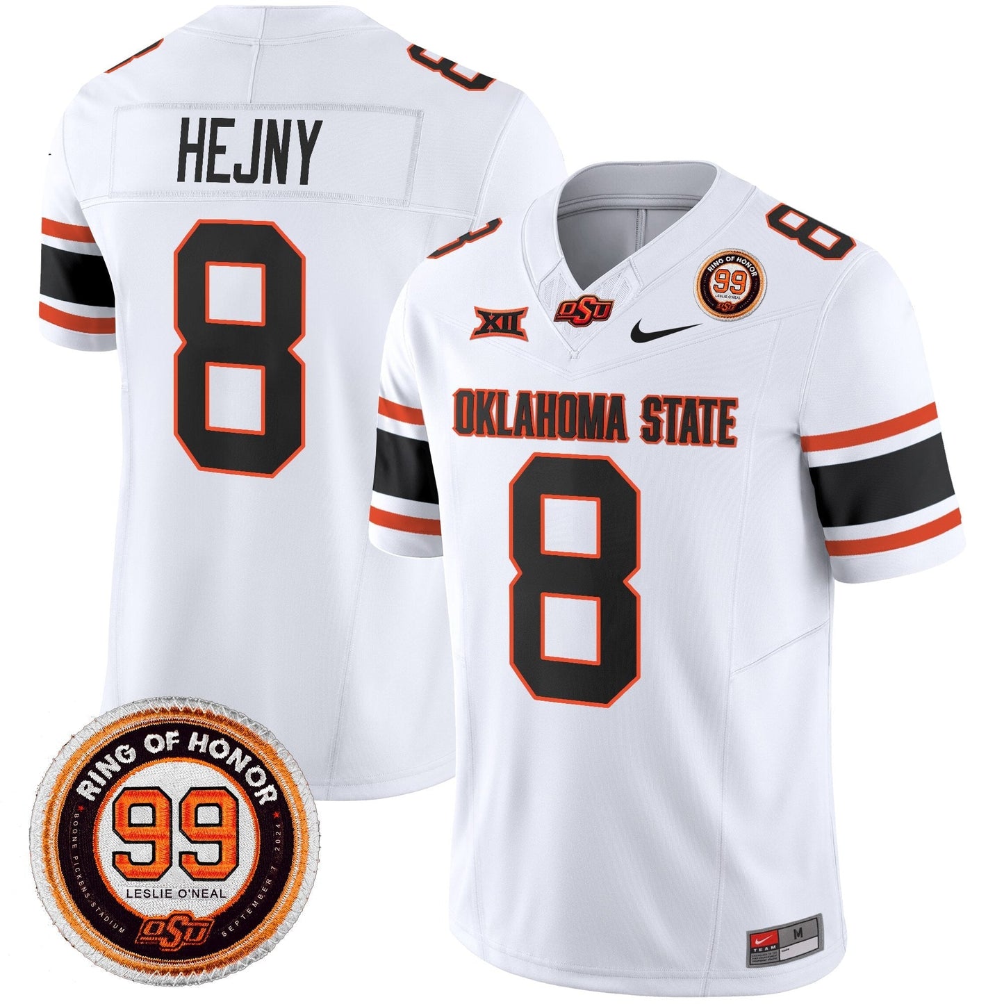 Men's Oklahoma State Cowboys 2025 Vapor Limited Jersey - Leslie O'neal Patch - All Stitched
