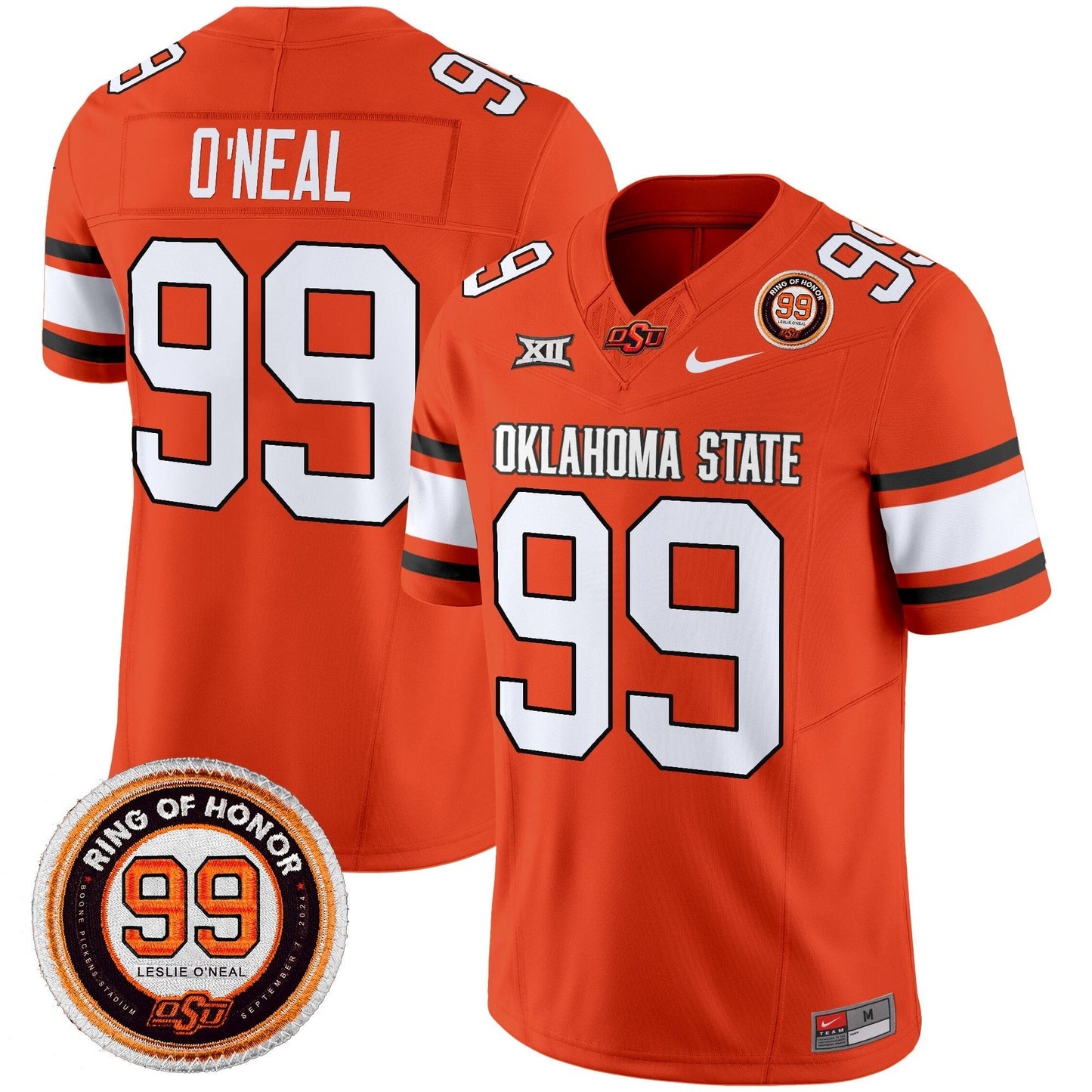 Men's Oklahoma State Cowboys 2025 Vapor Limited Jersey - Leslie O'neal Patch - All Stitched