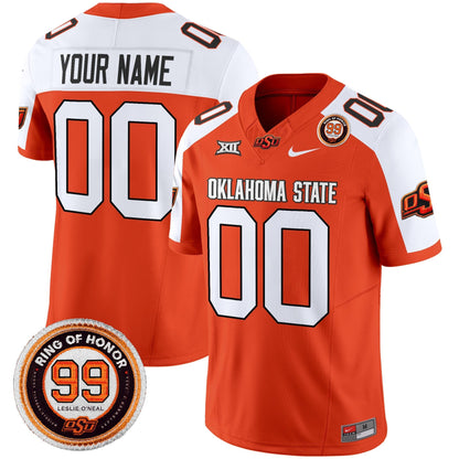 Oklahoma State Cowboys 2025 Vapor Limited Custom Jersey - Leslie O'neal Patch - All Stitched