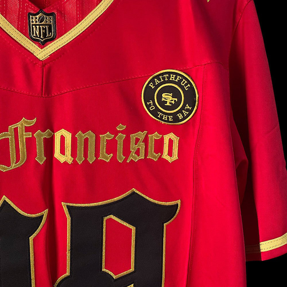 Men's San Francisco 49ers 'Gothic Edition' Vapor Limited Jersey - All Stitched