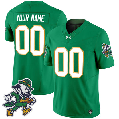Notre Dame Fighting Irish 2025 'Gridiron Leprechaun Edition' Vapor Limited Custom Jersey – All Stitched