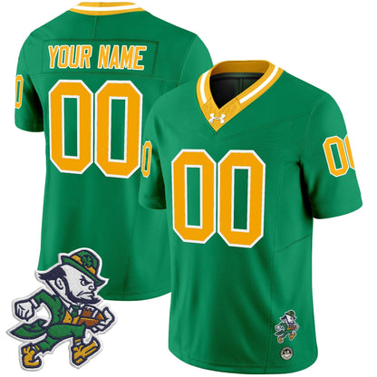Notre Dame Fighting Irish 2025 'Gridiron Leprechaun Edition' Vapor Limited Custom Jersey – All Stitched