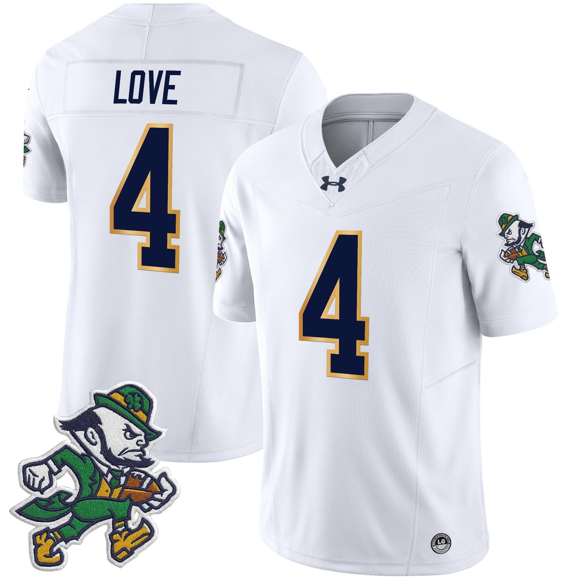 Men's Notre Dame Fighting Irish 2025 'Gridiron Leprechaun Edition' Vapor Limited Jersey – All Stitched