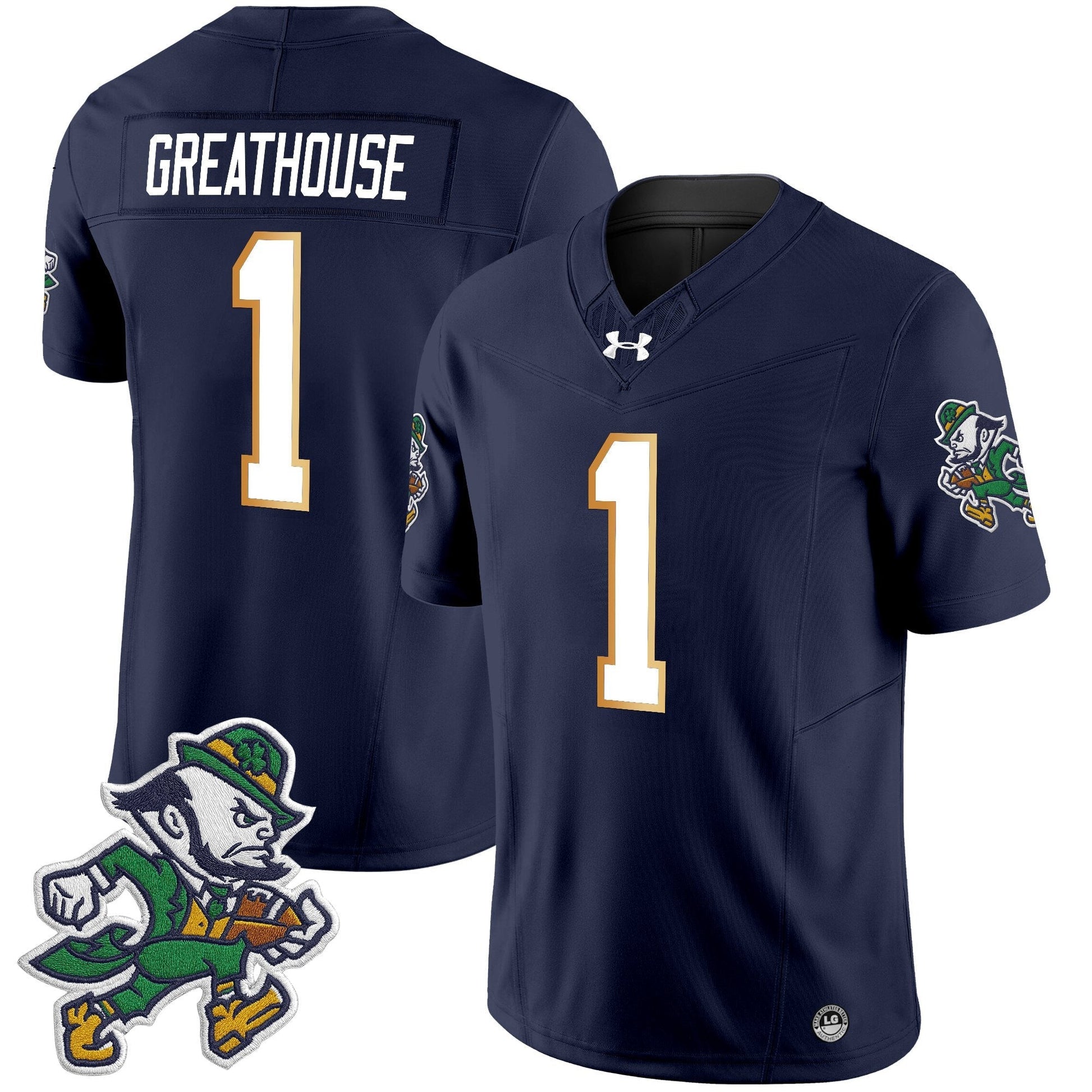 Men's Notre Dame Fighting Irish 2025 'Gridiron Leprechaun Edition' Vapor Limited Jersey – All Stitched