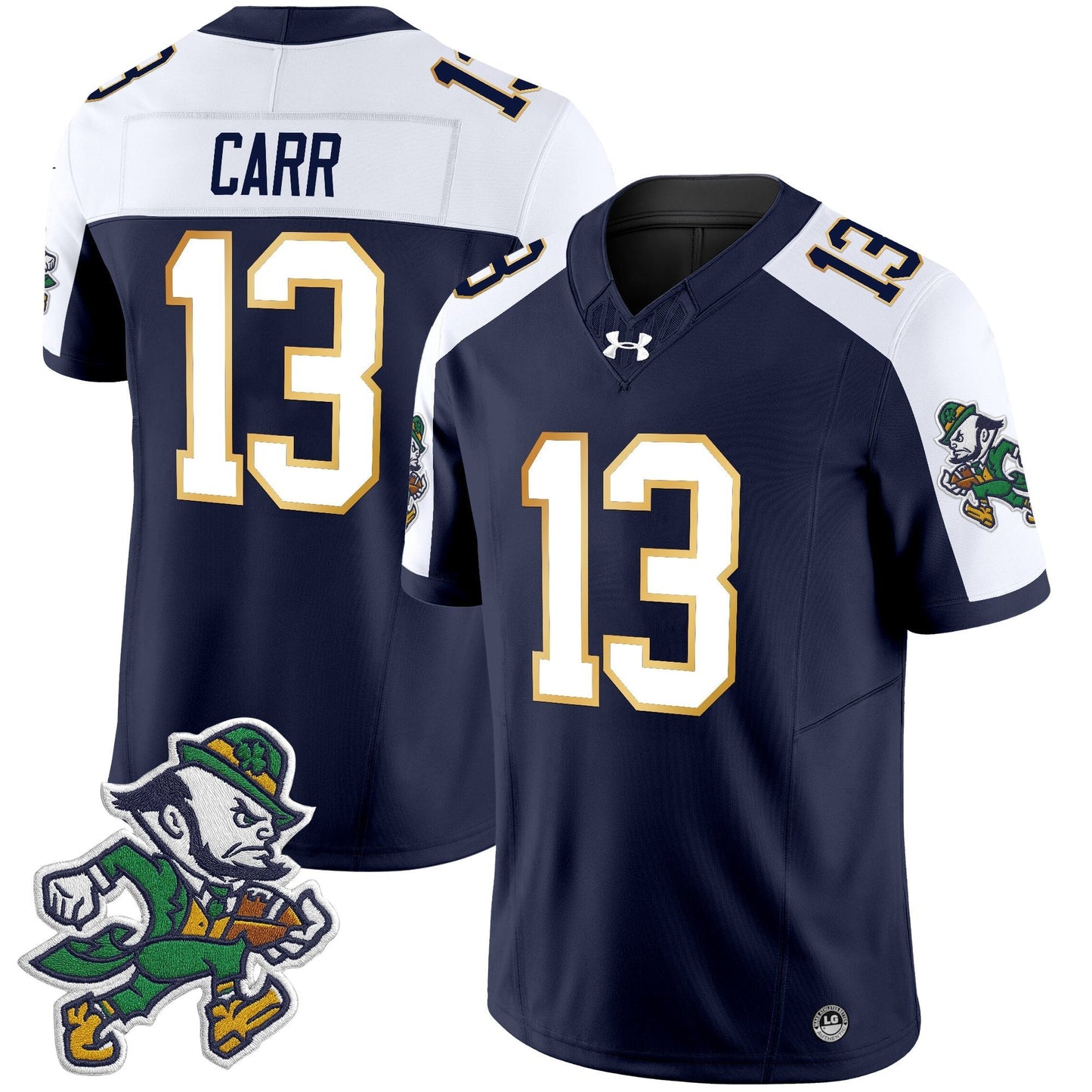 Men's Notre Dame Fighting Irish 2025 'Gridiron Leprechaun Edition' Vapor Limited Jersey – All Stitched
