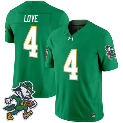 Men's Notre Dame Fighting Irish 2025 'Gridiron Leprechaun Edition' Vapor Limited Jersey – All Stitched