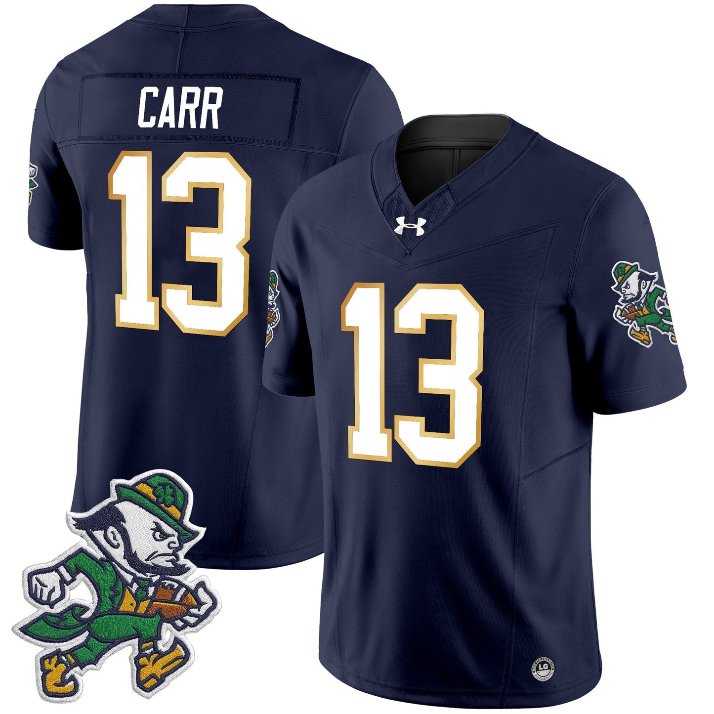 Men's Notre Dame Fighting Irish 2025 'Gridiron Leprechaun Edition' Vapor Limited Jersey – All Stitched