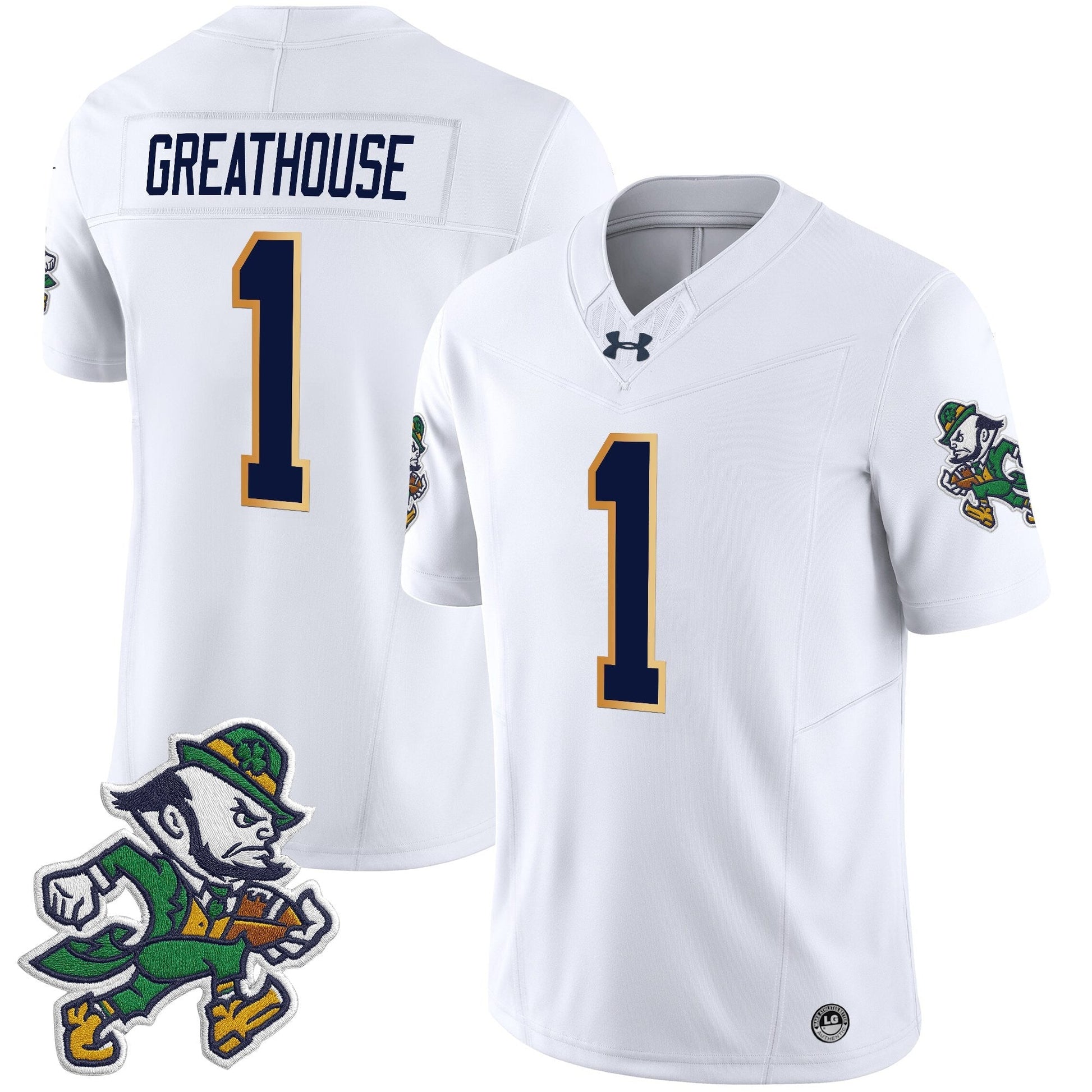 Men's Notre Dame Fighting Irish 2025 'Gridiron Leprechaun Edition' Vapor Limited Jersey – All Stitched