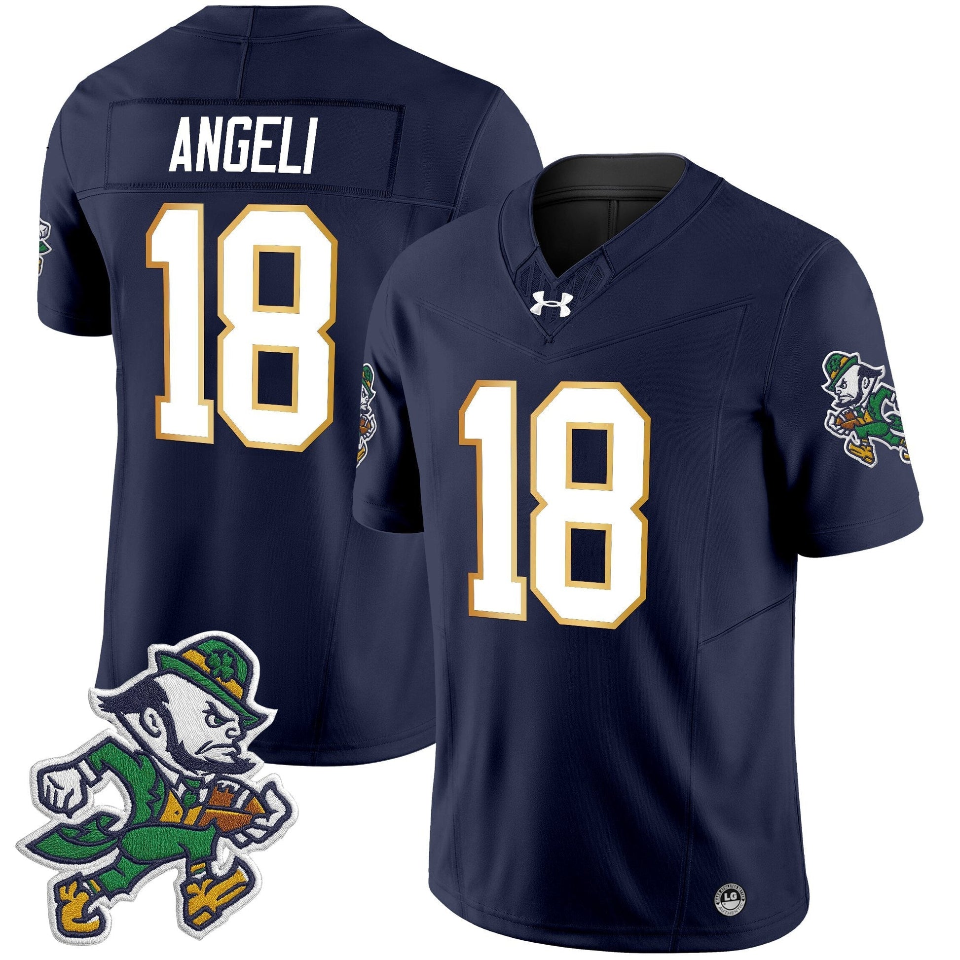Men's Notre Dame Fighting Irish 2025 'Gridiron Leprechaun Edition' Vapor Limited Jersey – All Stitched
