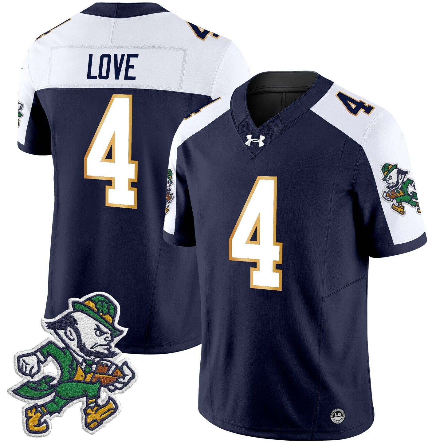 Men's Notre Dame Fighting Irish 2025 'Gridiron Leprechaun Edition' Vapor Limited Jersey – All Stitched