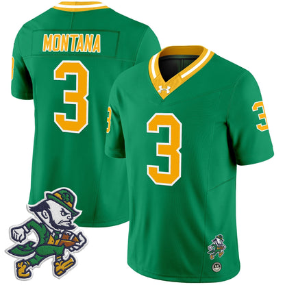 Men's Notre Dame Fighting Irish 2025 'Gridiron Leprechaun Edition' Vapor Limited Jersey – All Stitched
