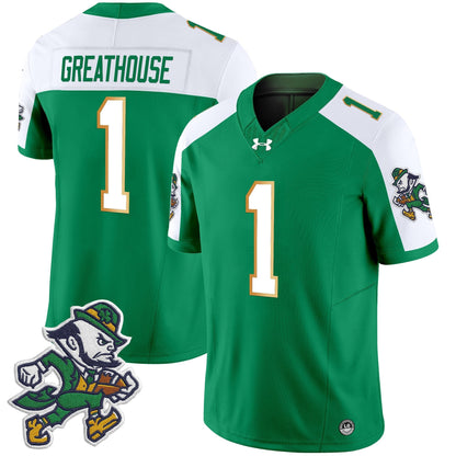 Men's Notre Dame Fighting Irish 2025 'Gridiron Leprechaun Edition' Vapor Limited Jersey – All Stitched