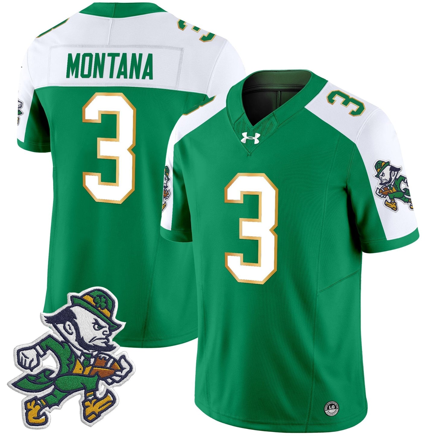 Men's Notre Dame Fighting Irish 2025 'Gridiron Leprechaun Edition' Vapor Limited Jersey – All Stitched