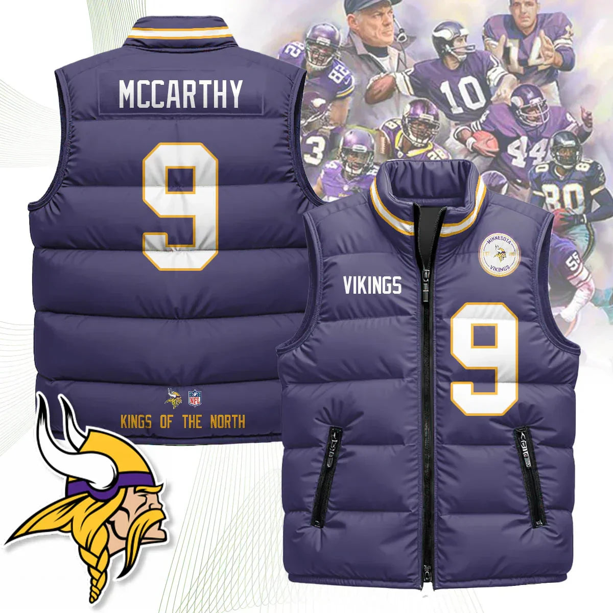 Minnesota Vikings Unisex Puffer Vest